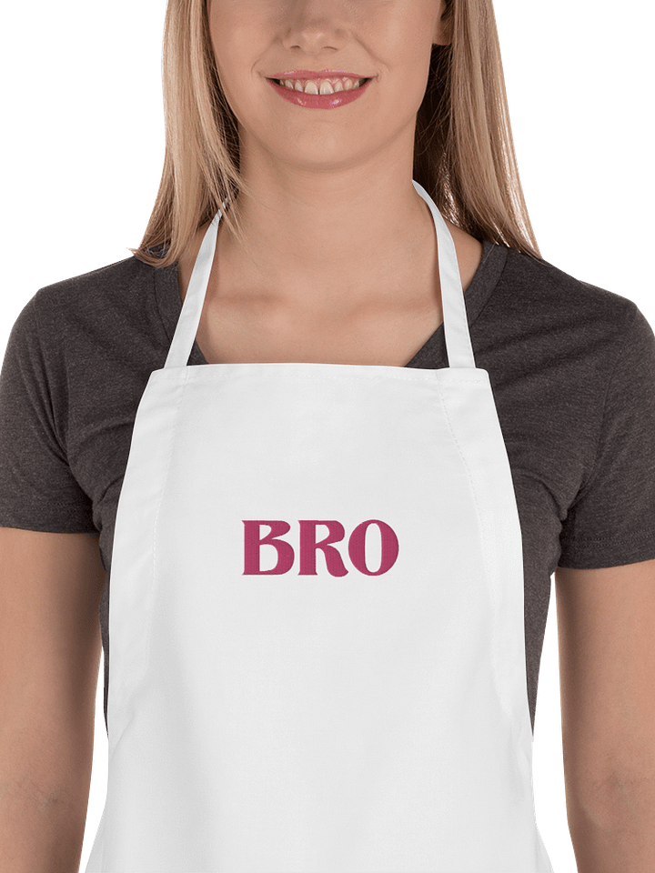 Bro embroidered apron product image (1)
