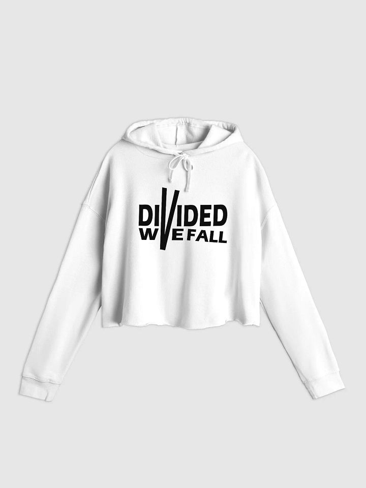 Divided We Fall - Black - Independent Trading Co. Women’s Lightweight Cropped Hoodie product image (1)