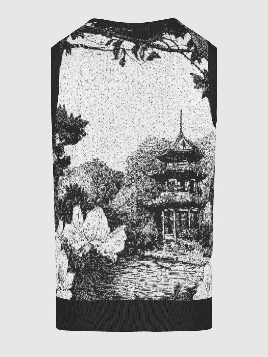 Tranquil Landscape Knit V-Neck Vest product image (6)