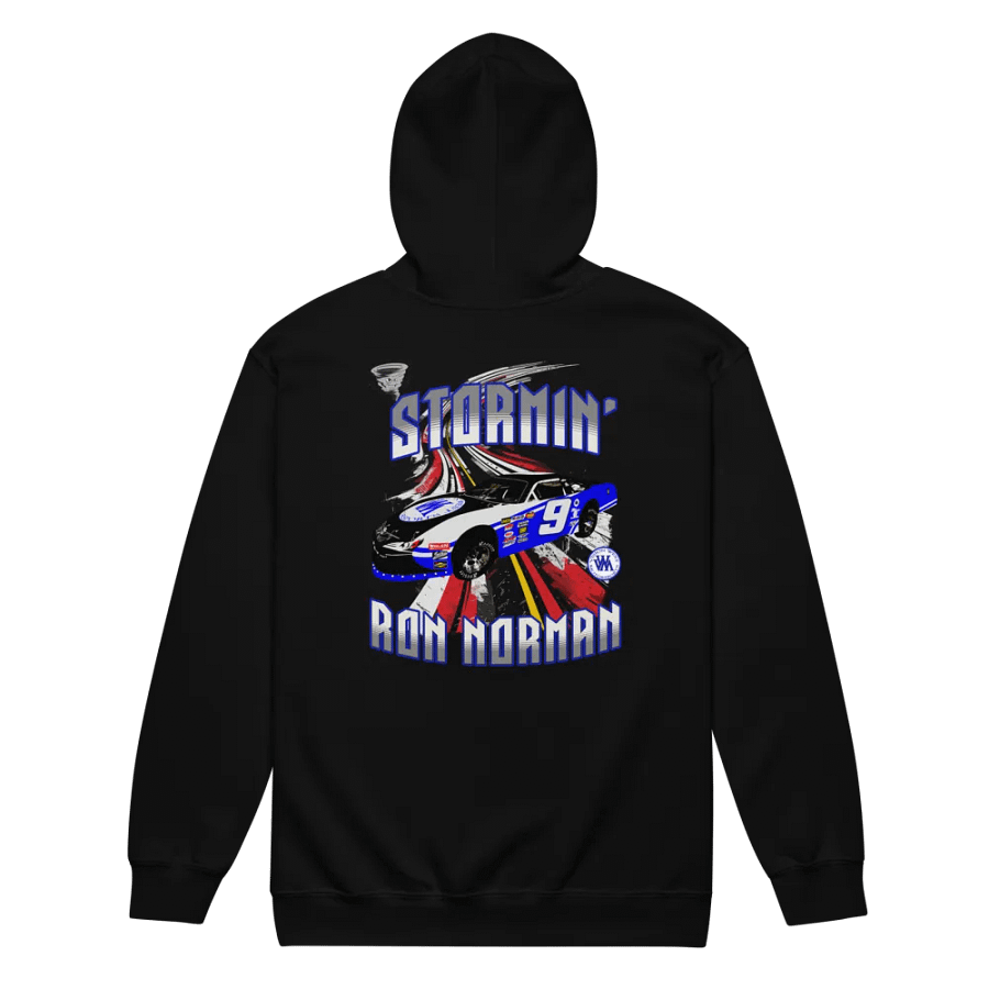 Stormin Ron Norman #9 team/crew design Full Zip Hoodie front logo/full back print product image (7)