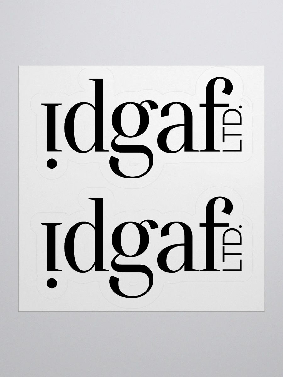 idgaf-LTD. Expressive Cut Stickers product image (1)