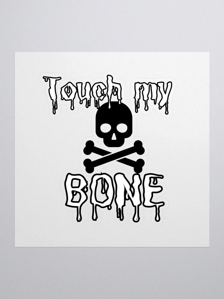 Touch My Bone, Sticker, Black product image (3)
