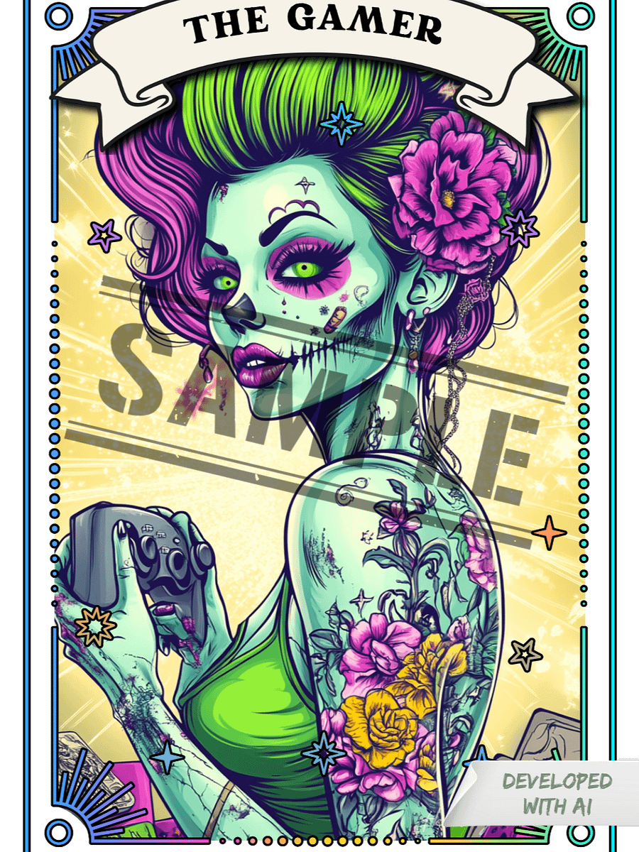 Zombabes: The Gamer Sticker product image (1)