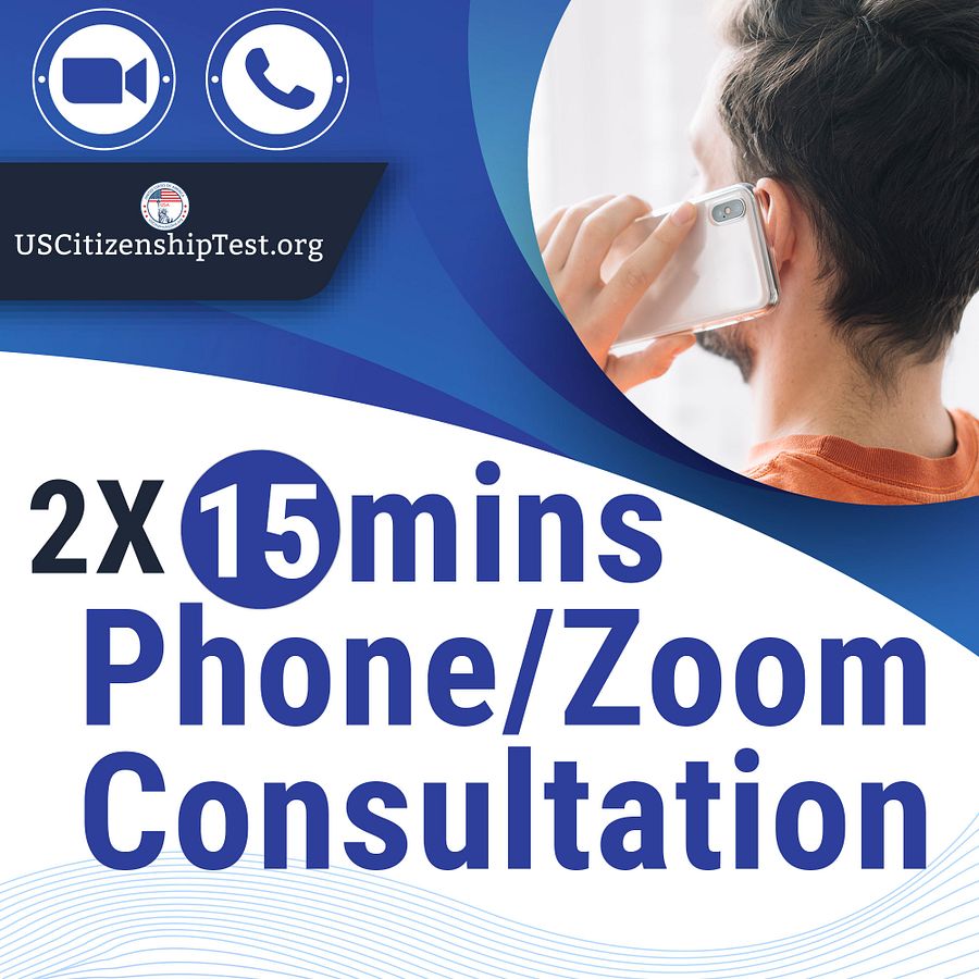 2X 15mins Phone Consultation for US Naturalization product image (1)