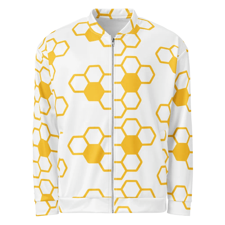 Honeycomb Hues All-Over Bomber Jacket product image (1)