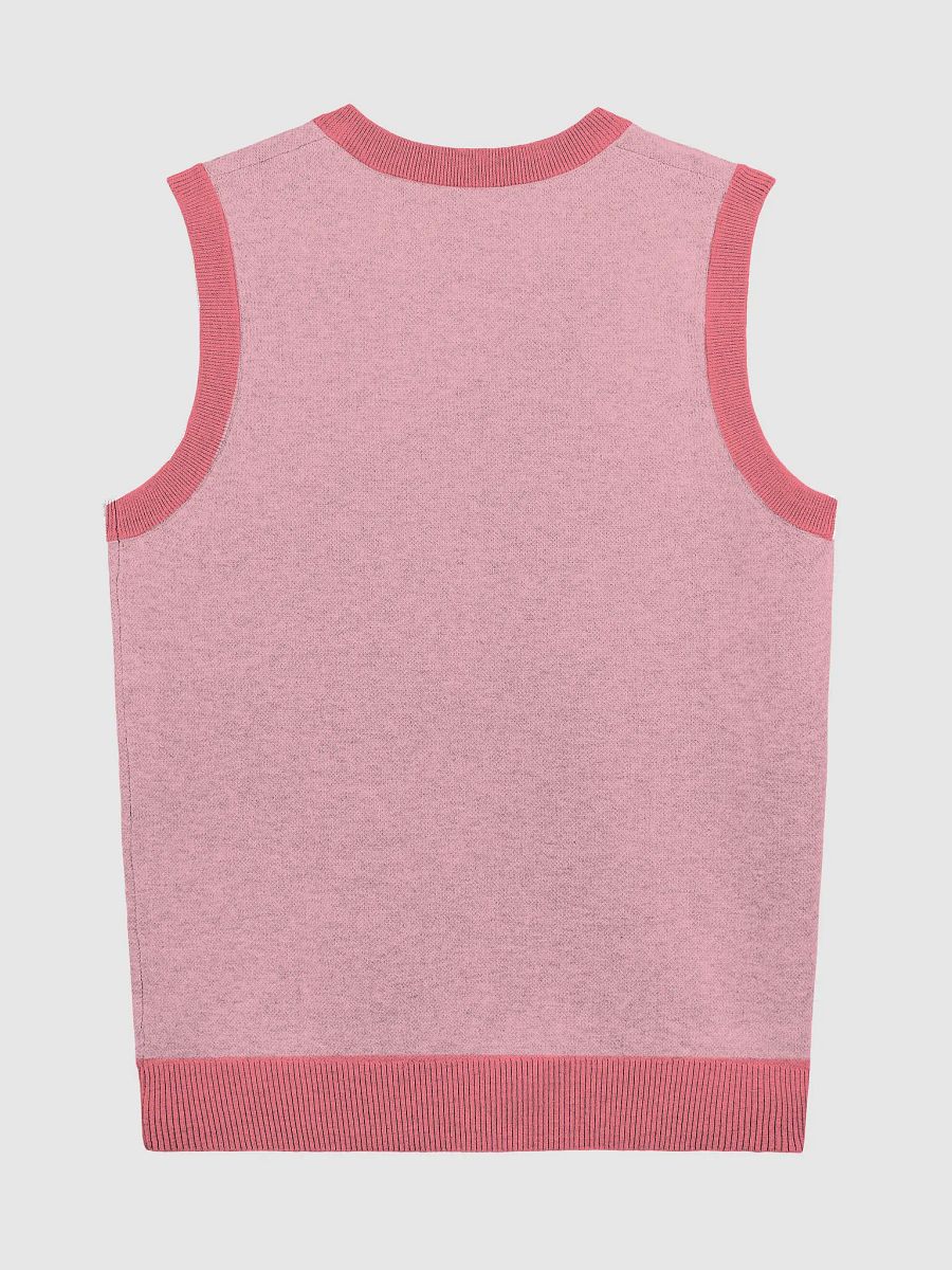 Pink Scholastic Celebration V-Neck Knit Vest product image (9)