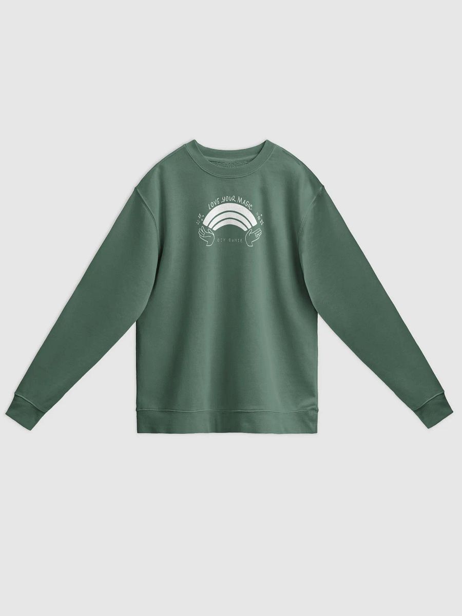 LOVE YOUR MAGIC CREW NECK - White txt product image (1)