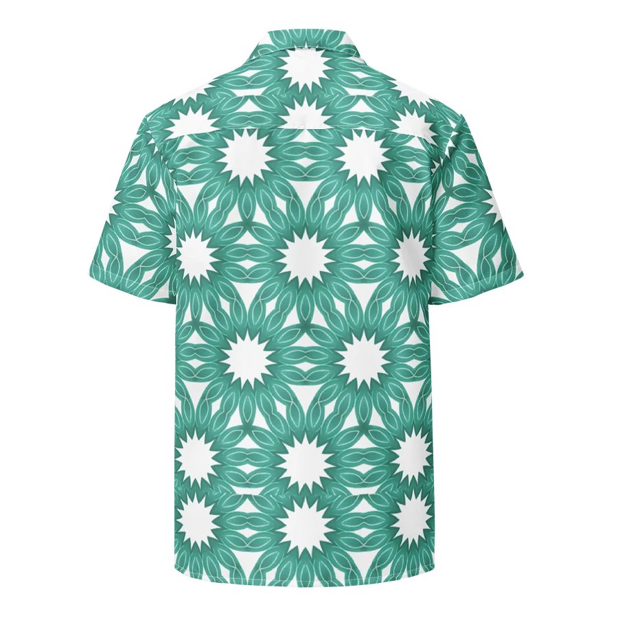 Hawaiian Style Shirt, Button Up, Unisex, White Bursts product image (3)