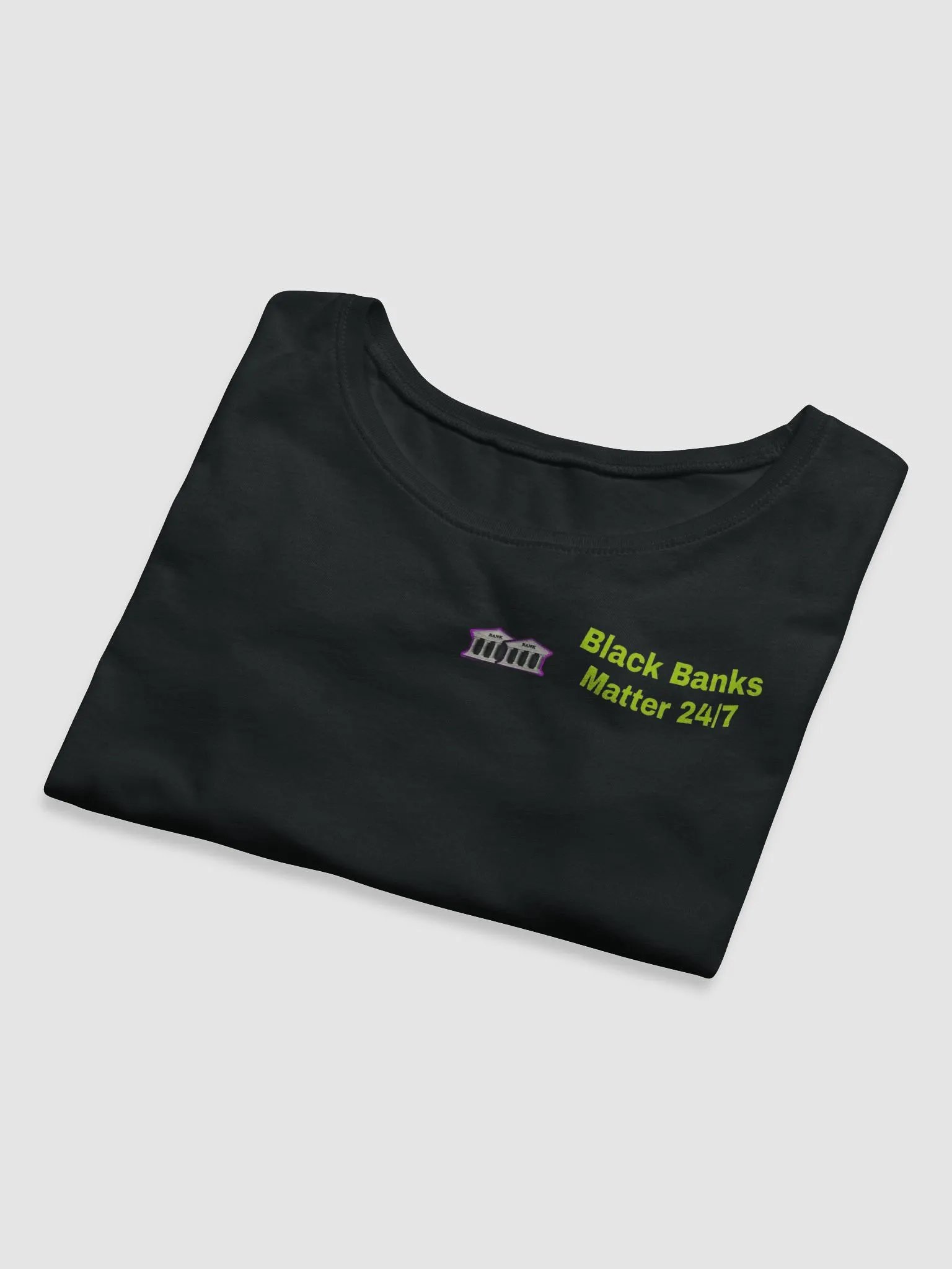 Black Banks Matter 24/7 Graphic Crop Tee product image (8)