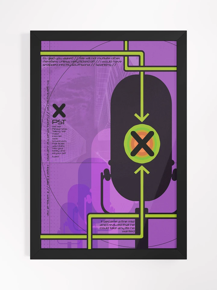 Phase Set Transit | Purple Framed Poster product image (1)
