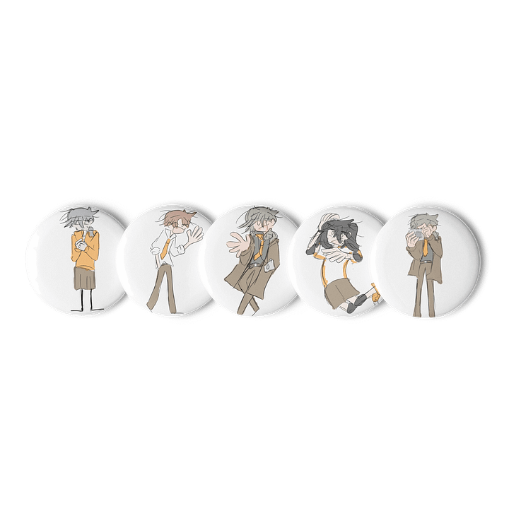 Waku waku high school student Pin buttons part 2 product image (1)