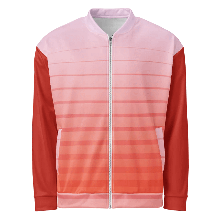 Vibrant Gradient Stripes Good Vibes Jacket product image (2)