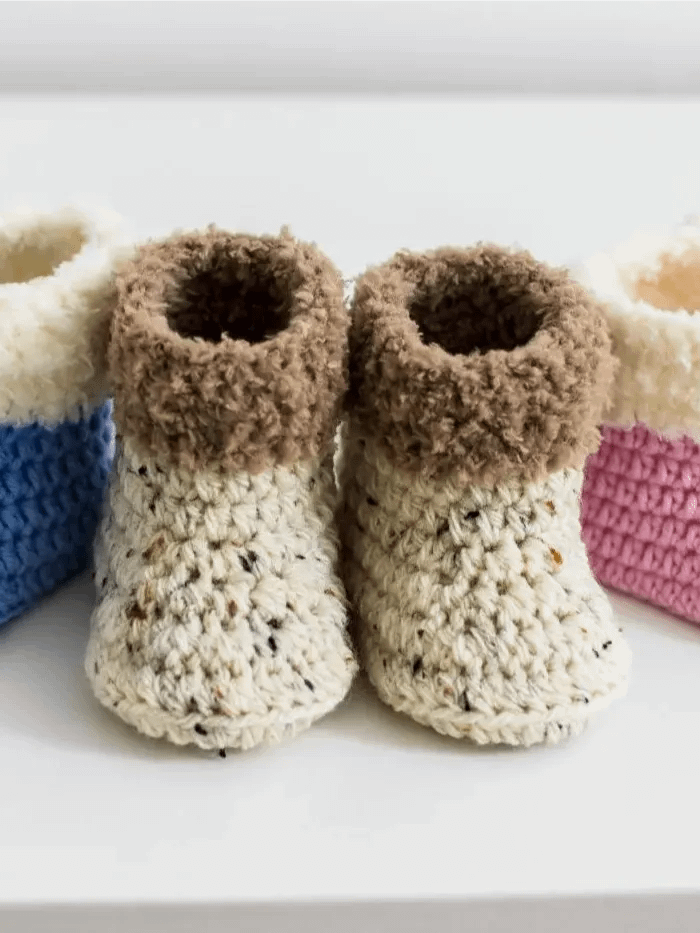 Crochet Pattern: Warm Baby Booties product image (4)