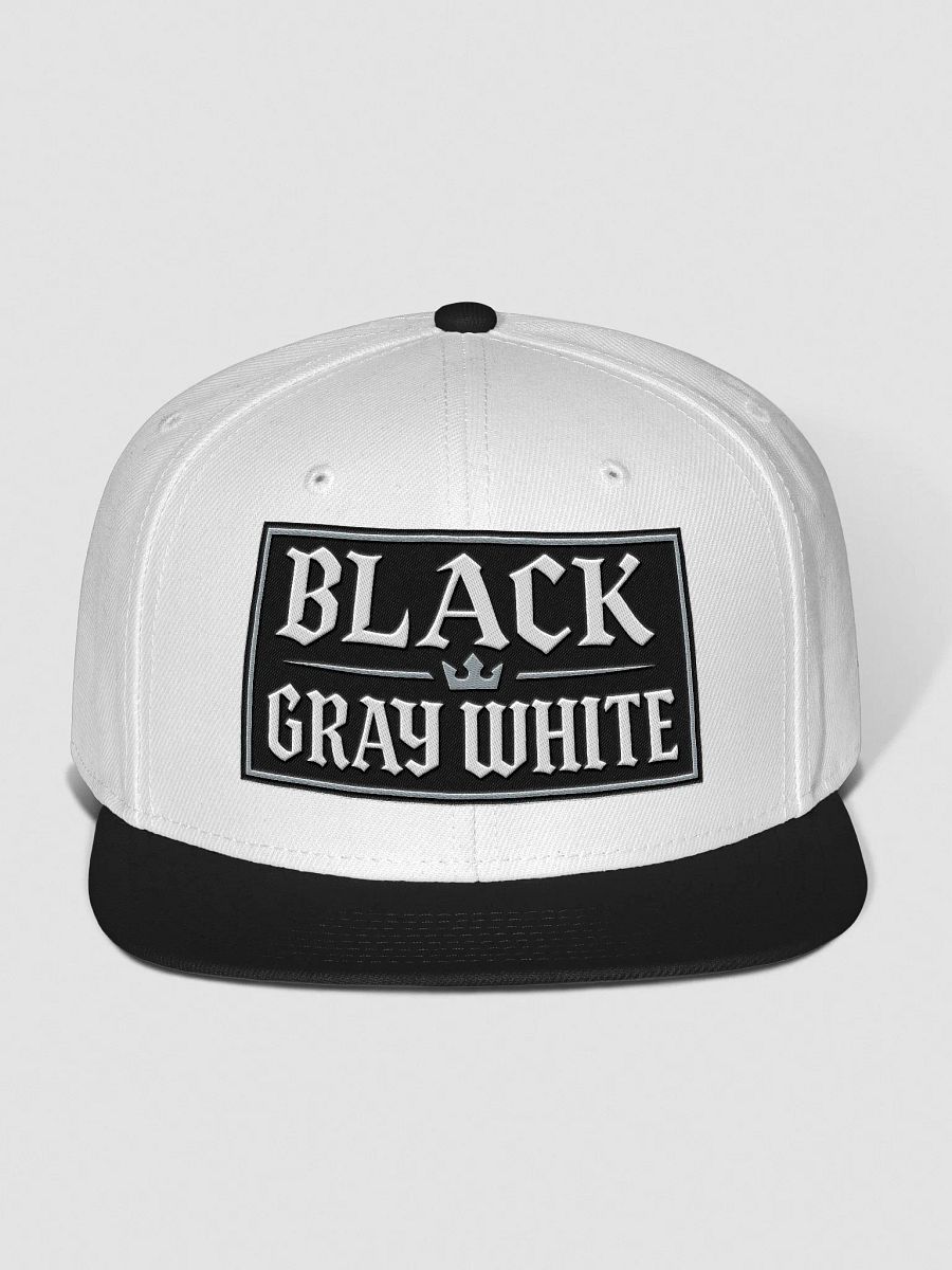 Crowned Monochrome Snapback Cap product image (1)