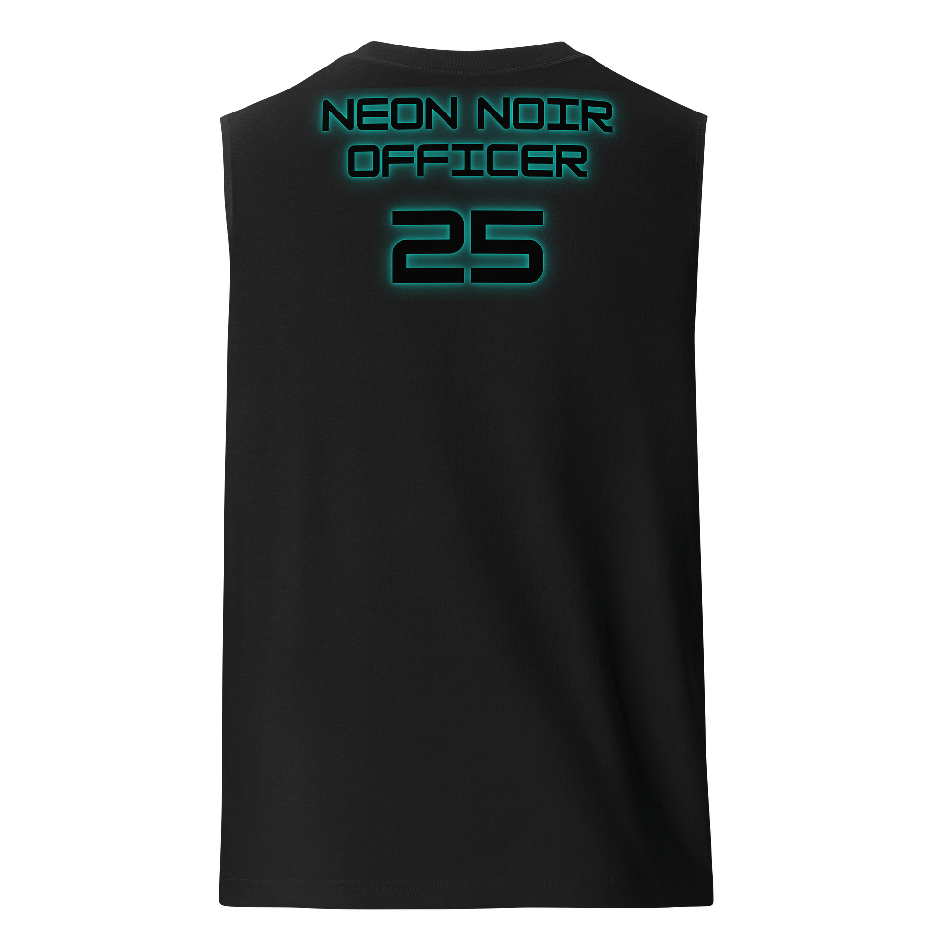 Neon Noir Officer 25 - Gym Tank (Black w/Crystal) product image (2)