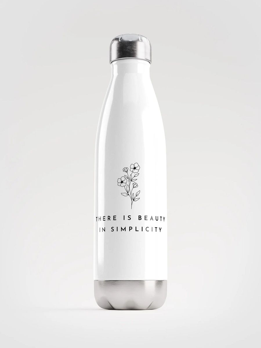 'Beauty in Simplicity' Steel Water Bottle product image (5)
