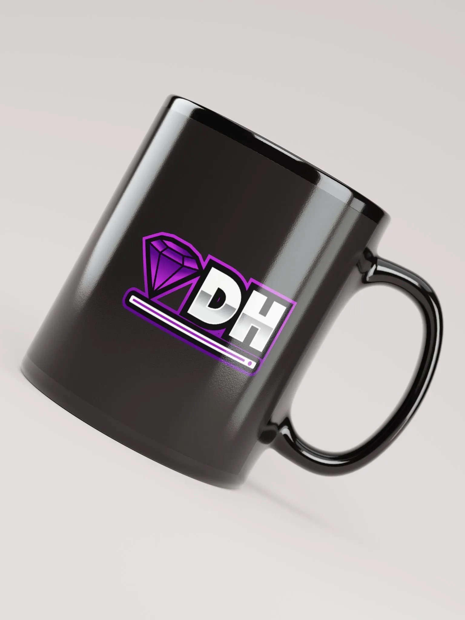 DiamondHost Black Glossy Mug product image (7)
