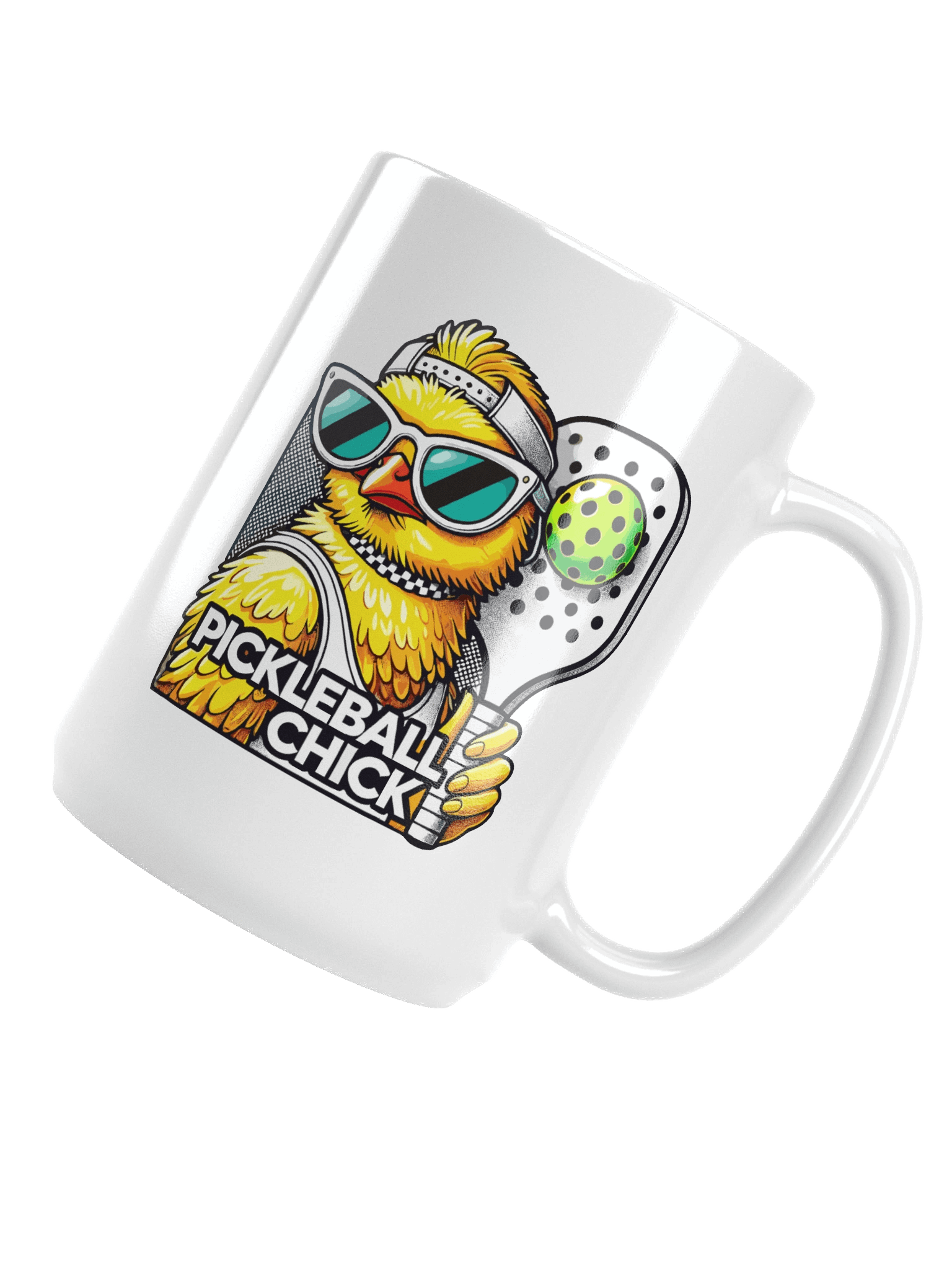PICKLEBALL CHICK White Glossy Mug product image (5)