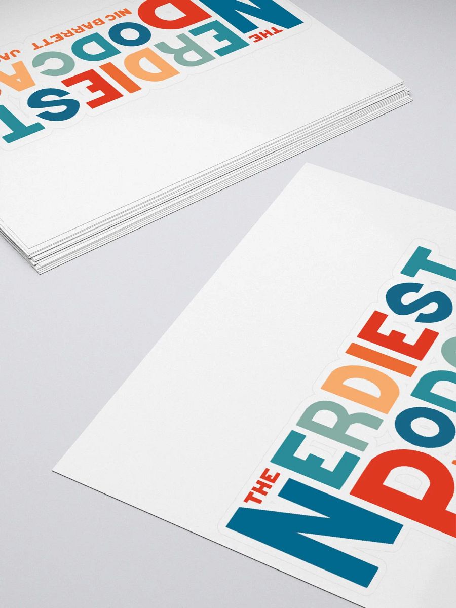 The Nerdiest Podcast Text Logo Sticker product image (12)