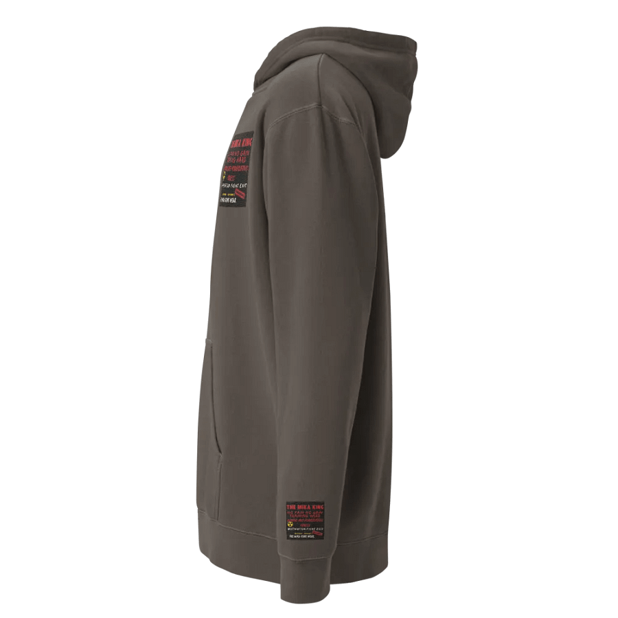 Sudadera con capucha teñida con pigmentos de Independent Trading Co y The Mika King Wear Desing,No Pain No Gain Edition Vintage. product image (8)