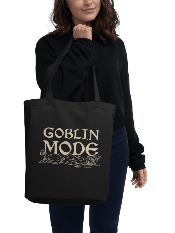 Goblin Mode Eco Cotton Tote Bag -Black product image (2)