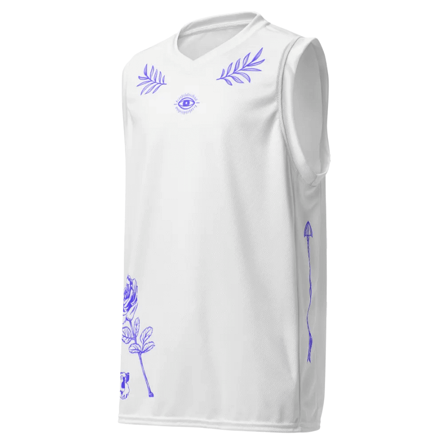 Purple Botanical Bliss All-Over Print Jersey product image (1)