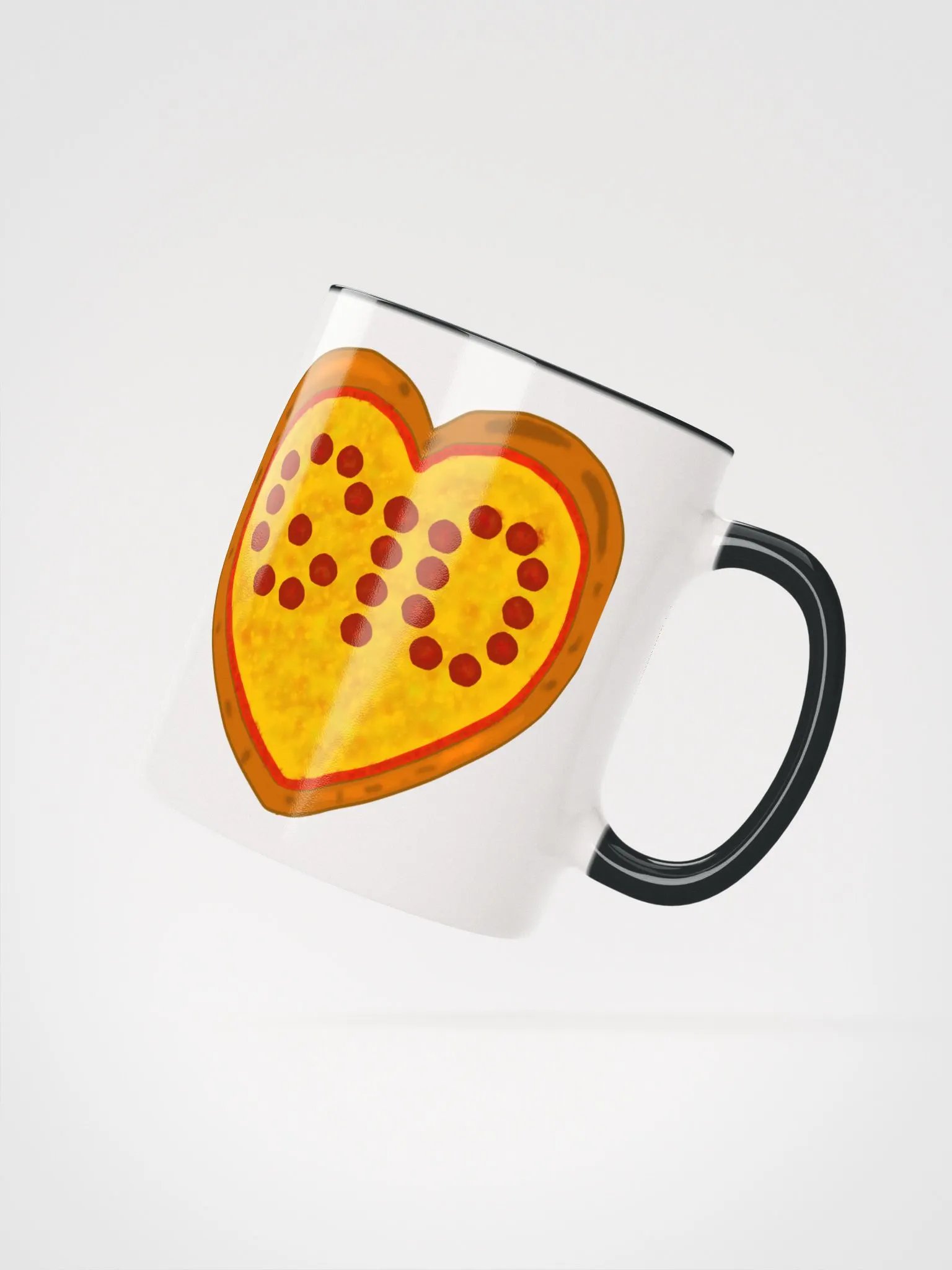 Pizza Heart Dual Color Mug product image (2)