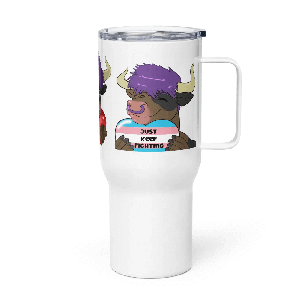 "Cup of Love" Travel Mug With Handle product image (3)