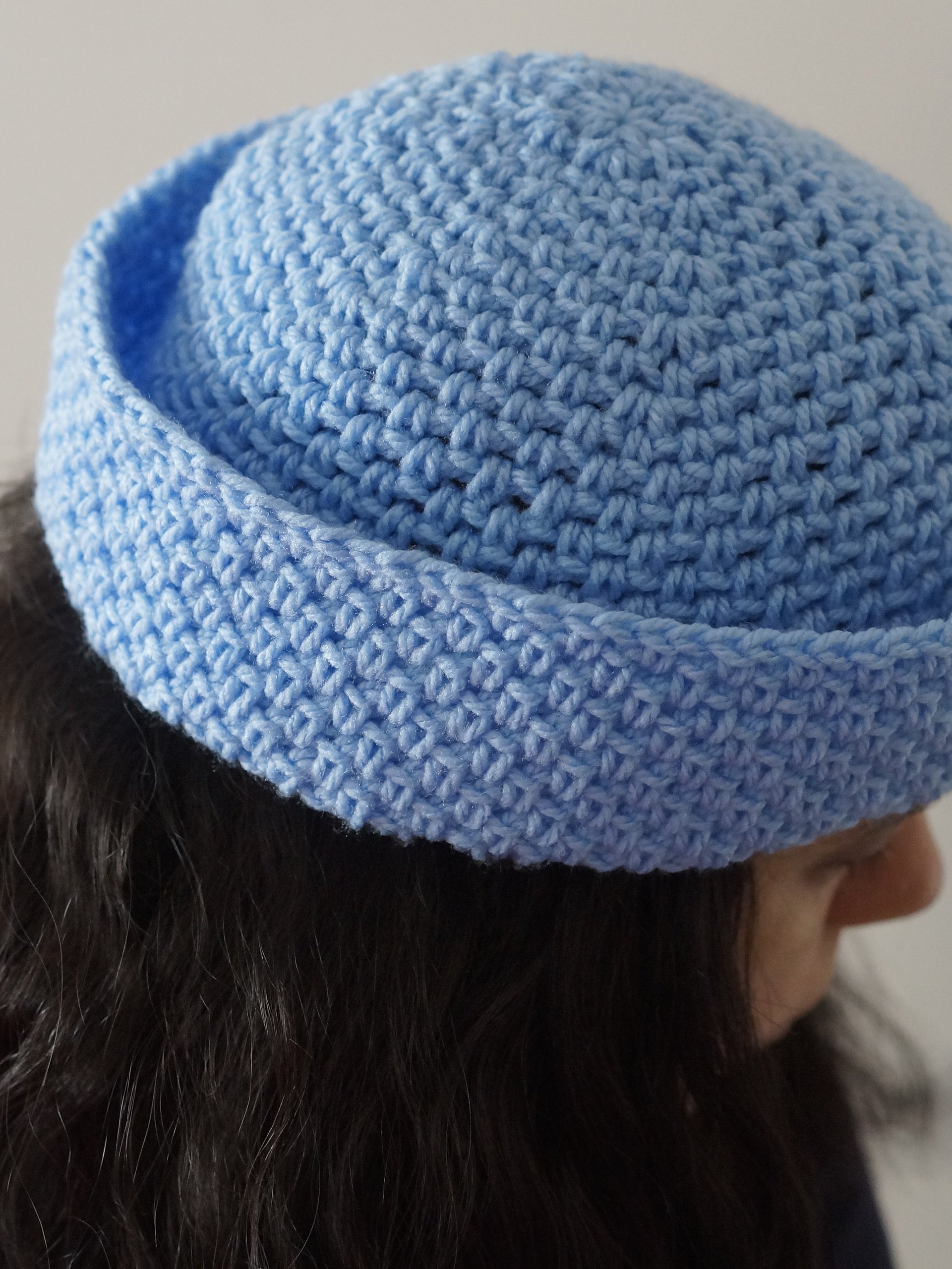 Moss stitch sailor hat product image (1)