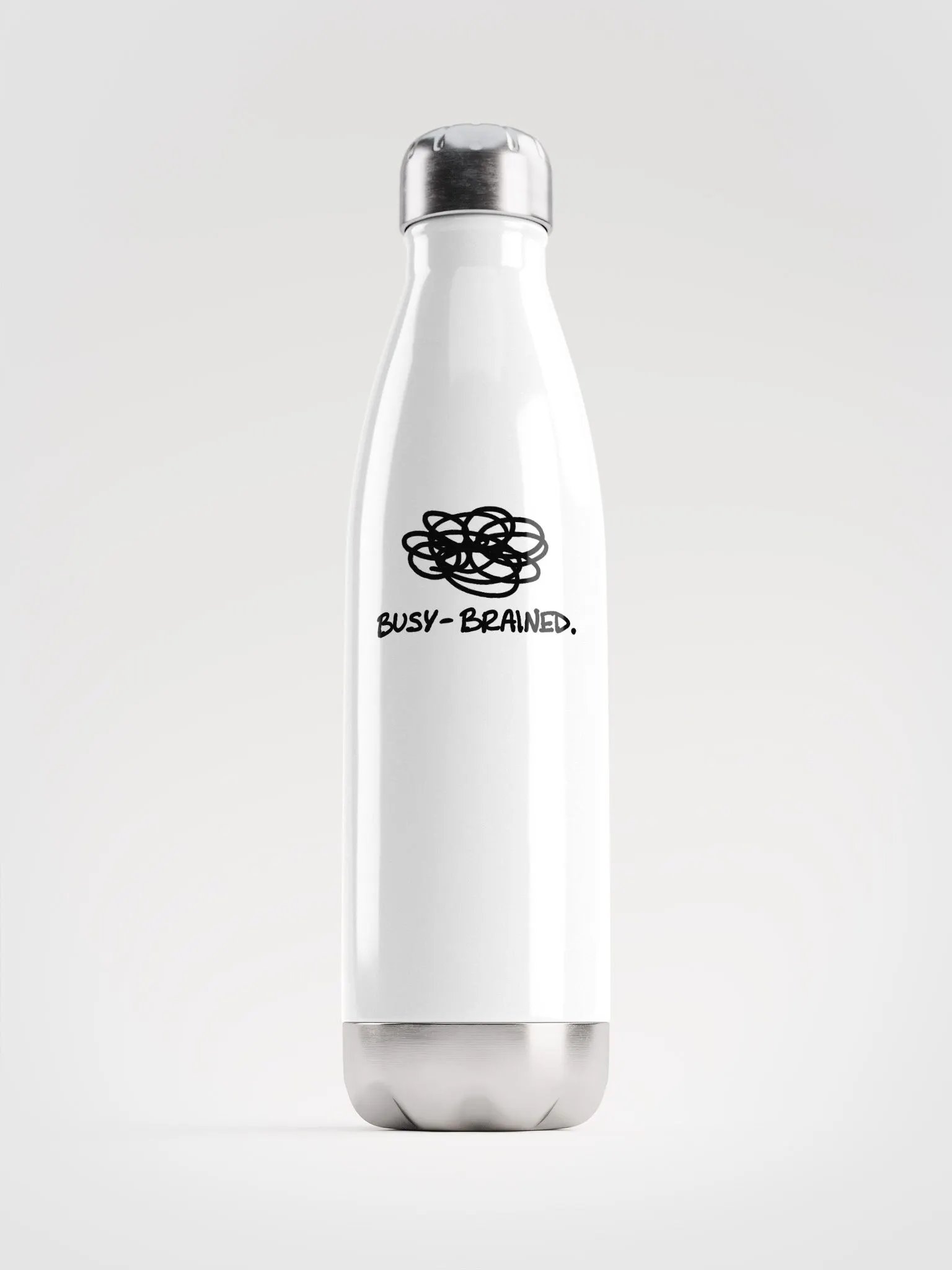 BUSY-BRAINED stainless steel water bottle product image (2)