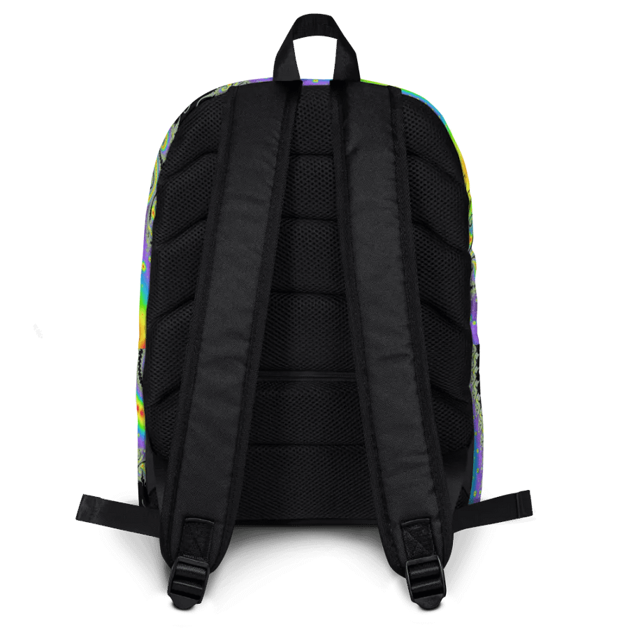 Fractal Bike Rave backpack - Fluorescent Nebula product image (6)