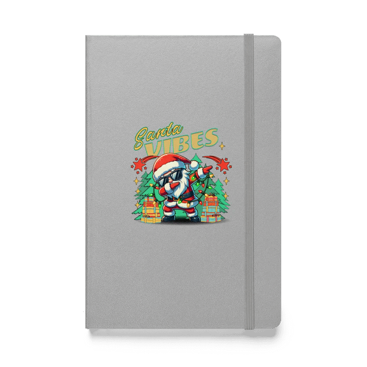 Santa Vibes Dabbing Hardcover Notebook product image (1)