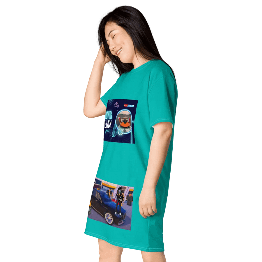 Váy thun in toàn thân/Full body printed T-shirt dress product image (4)