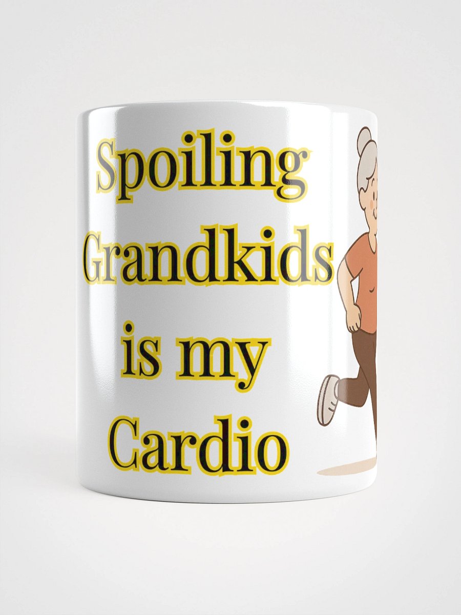 Spoiling Grandkids is my Cardio (Female) Glossy White Mug product image (5)