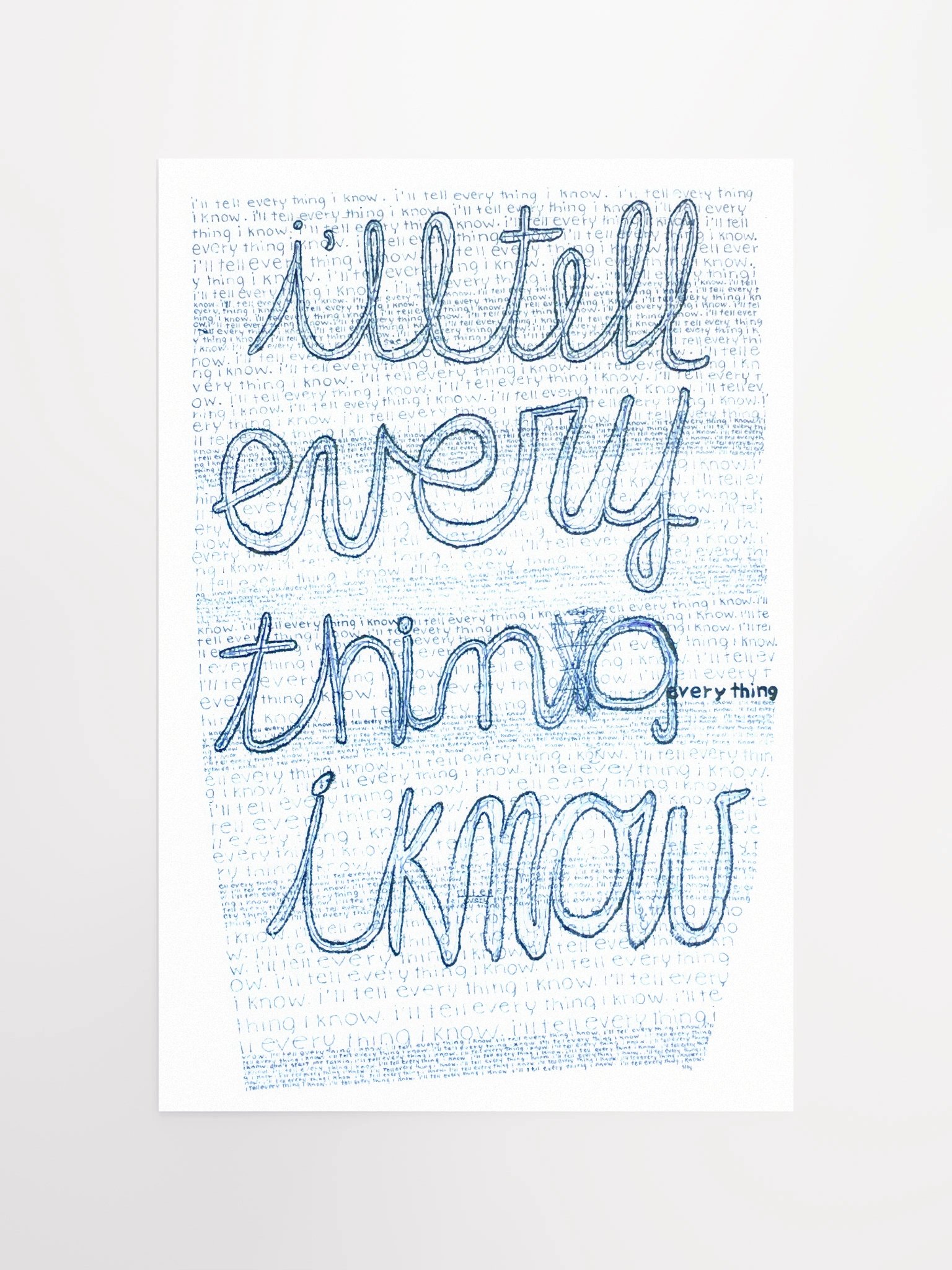 I'll Tell Everything Poster product image (11)