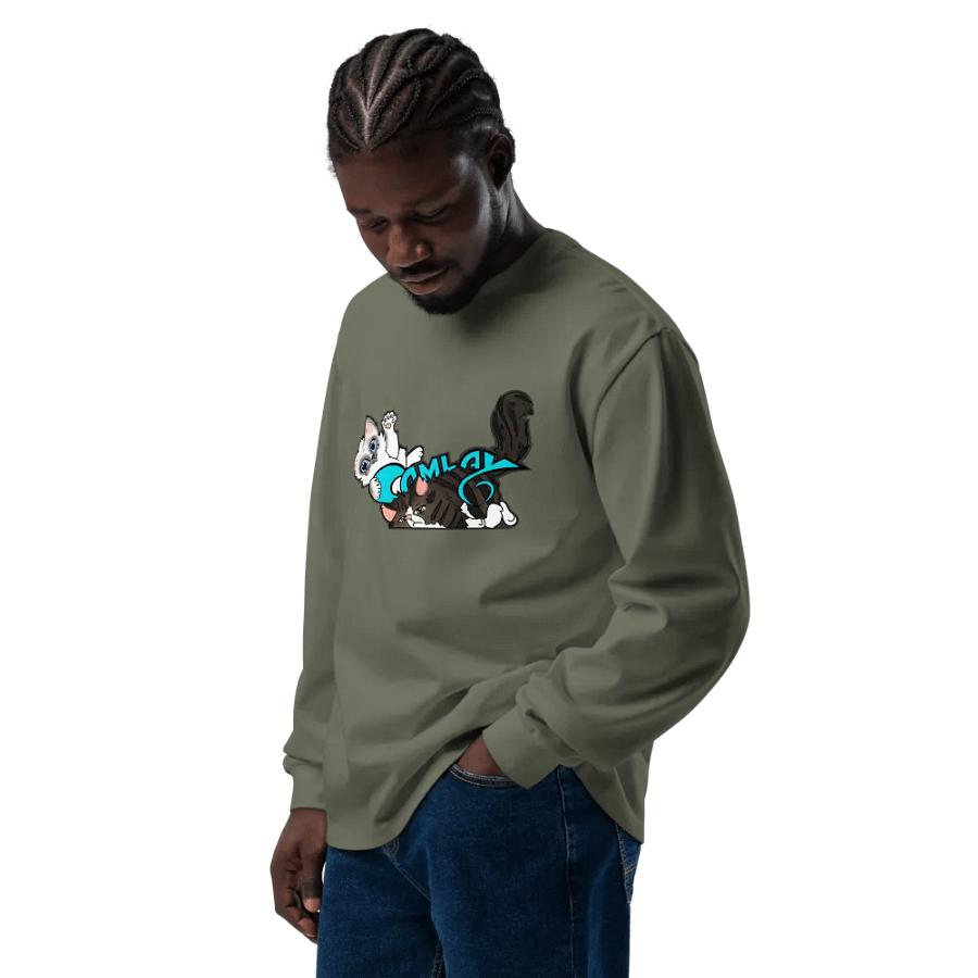 AS Colour Unisex Premium Heavyweight Long Sleeve Shirt: Luigi & Ariel Logo product image (32)