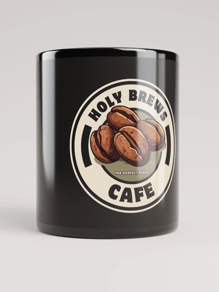 Holy Brews Cafe Black Glossy Mug #2 product image (1)