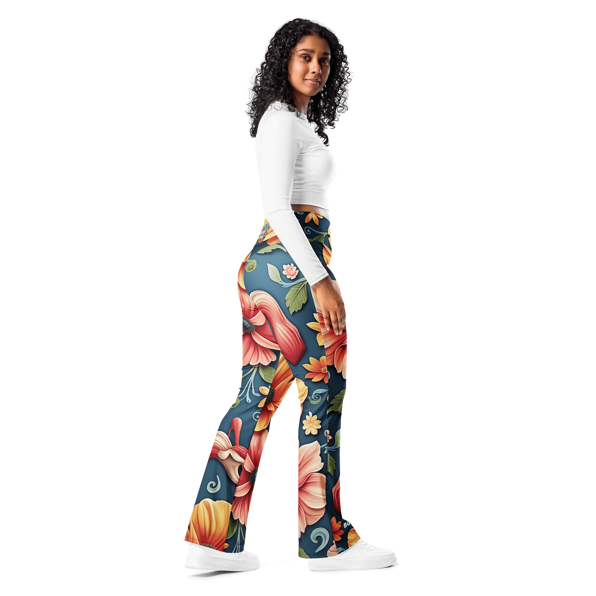 Barry Grady 'Floral Fiesta' Flare Leggings product image (9)