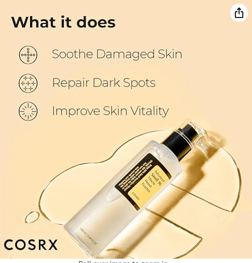COSRX Advanced Snail 96 Mucin Power Essence 100ml, Skin Repair & Hydrating Serum, Snail Secretion Filtrate 96% & Hyaluronic acid, Korean Skincar product image (5)