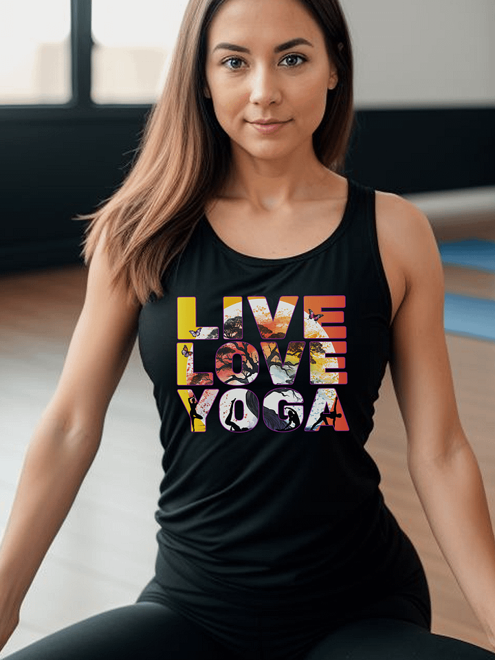 Live Love Yoga Mind Body and Spirit Meditation Instructor TeacherPractitioner Tank Top product image (1)