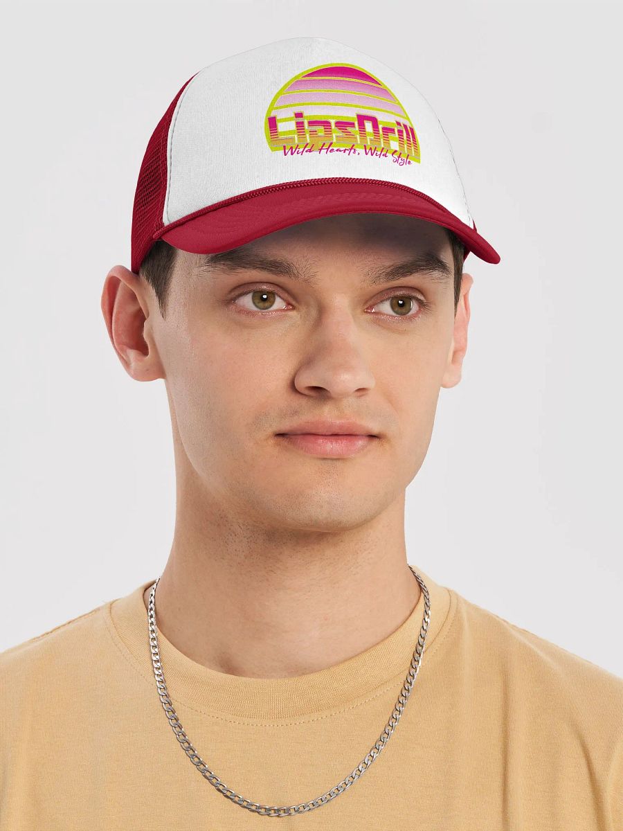 Lips Drill Logo Valucap Foam Trucker Hat product image (5)