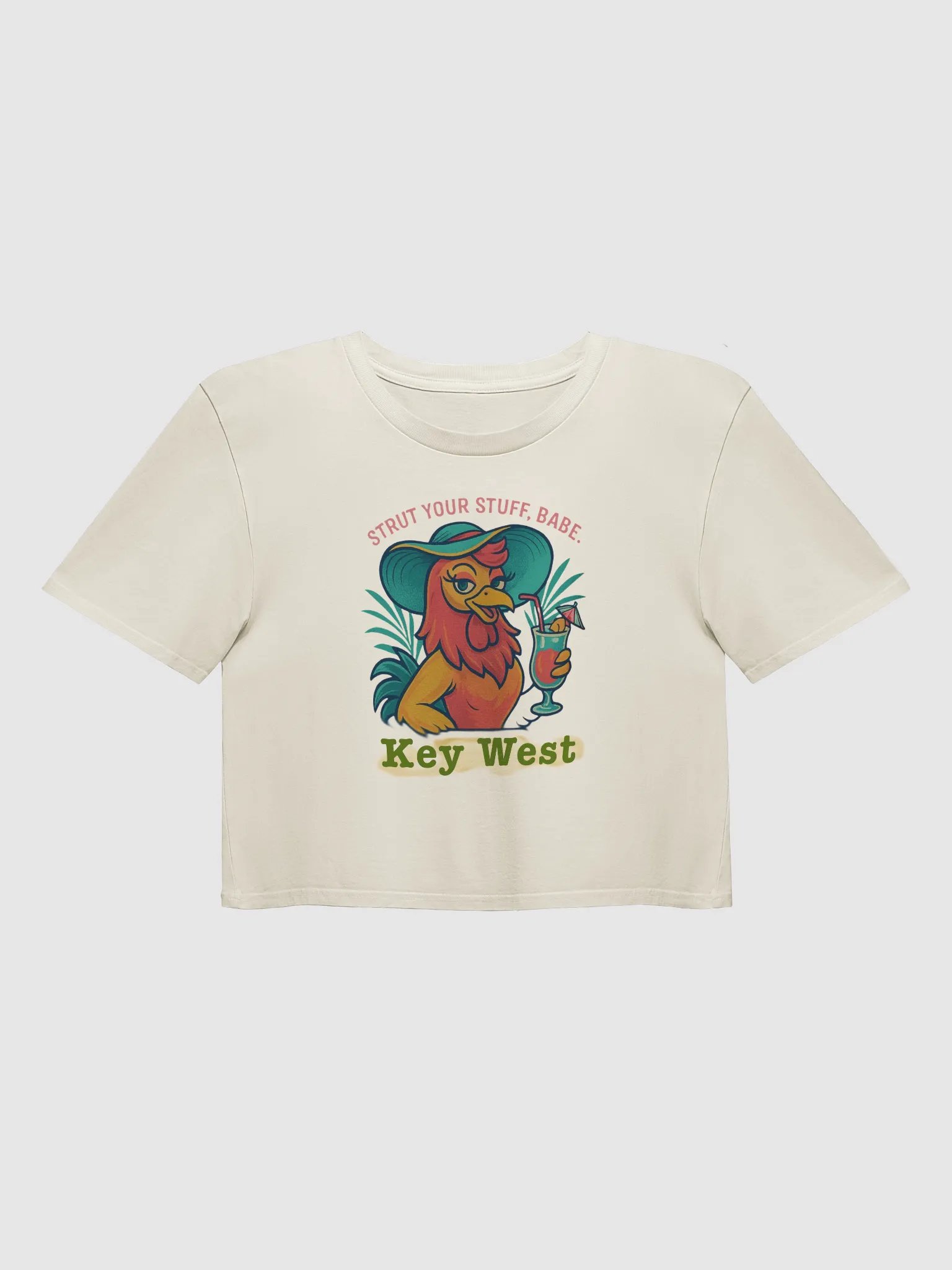 Key West Strut Your Stuff, Babe Rooster Ladies Crop Top product image (3)