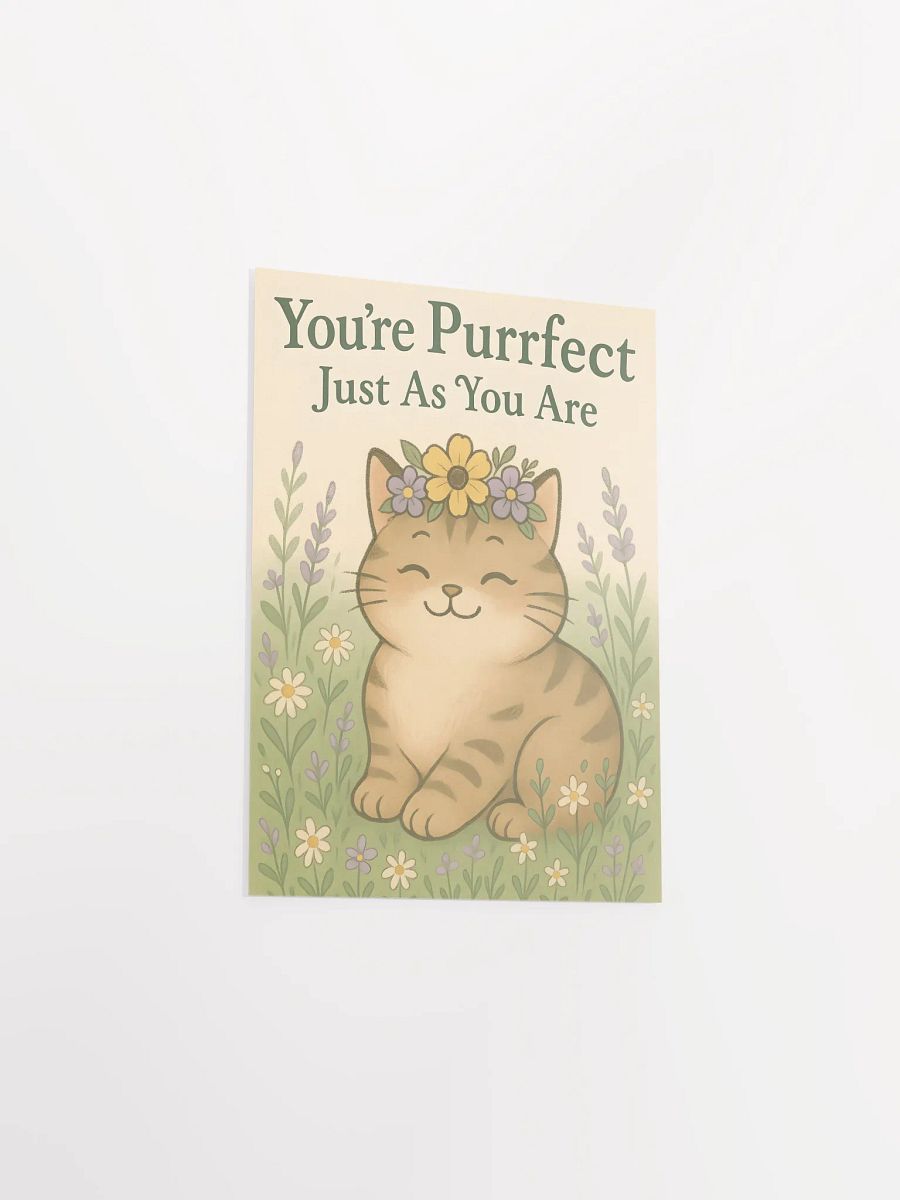 Purrfect Cute Cat Motivational Poster product image (13)