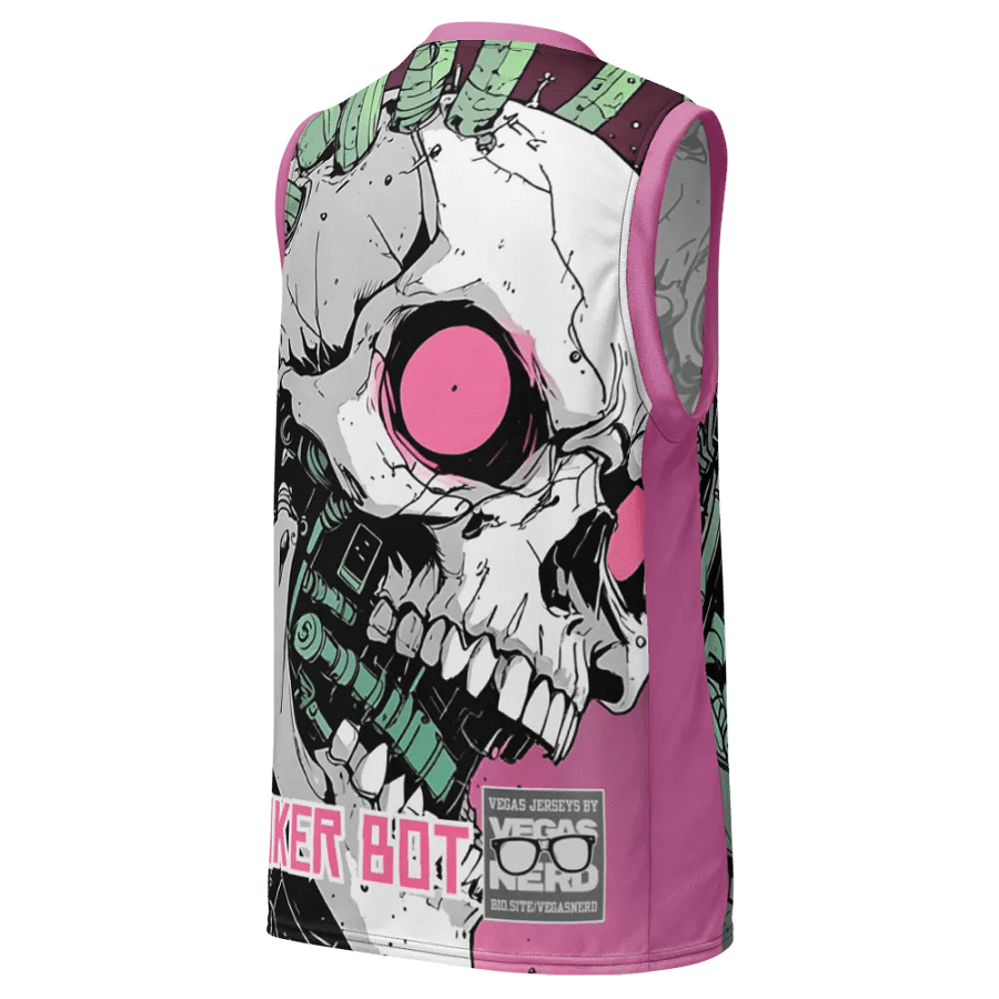 POKER BOT Cyber Skull BB Style Polyester Jersey product image (2)