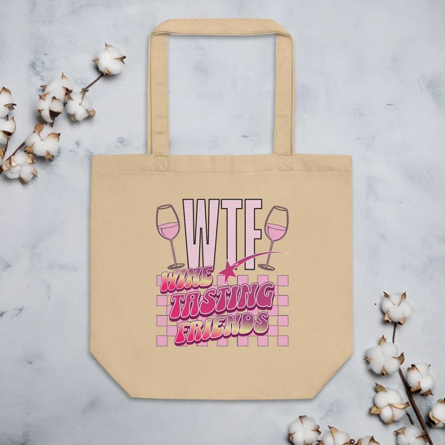 WTF Wine Tasting Friends Tote Bag product image (3)