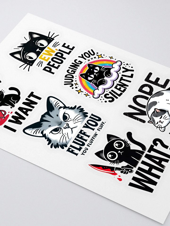 Whisker Wit Kiss Cut Sticker Sheet product image (2)