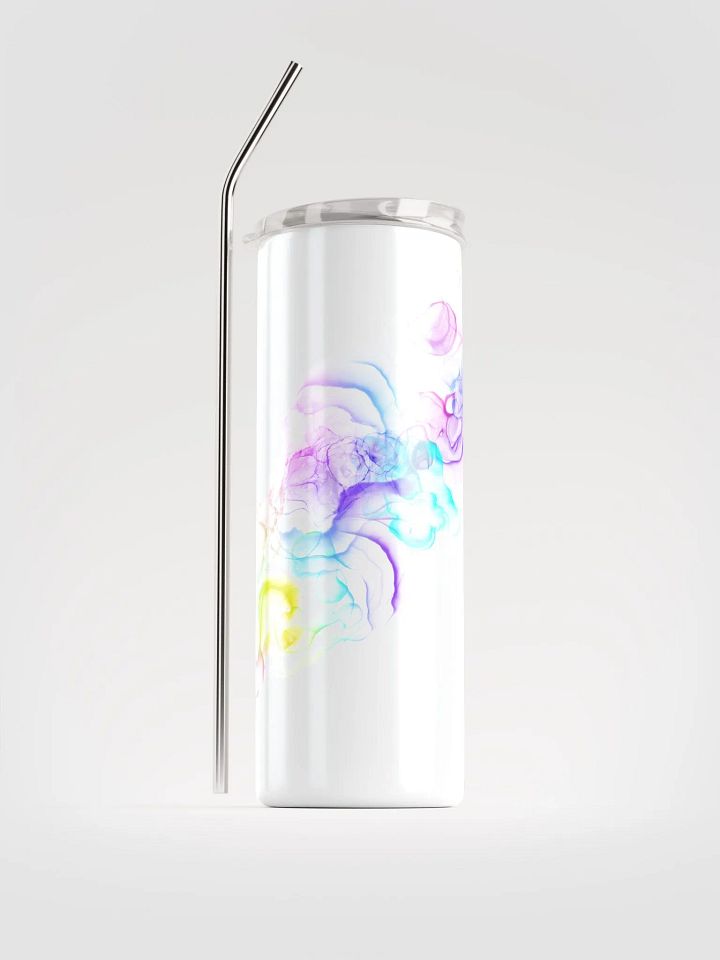Gorgeous Neon Alcohol Inks Spiral 20-oz Tumbler in Black or White product image (2)
