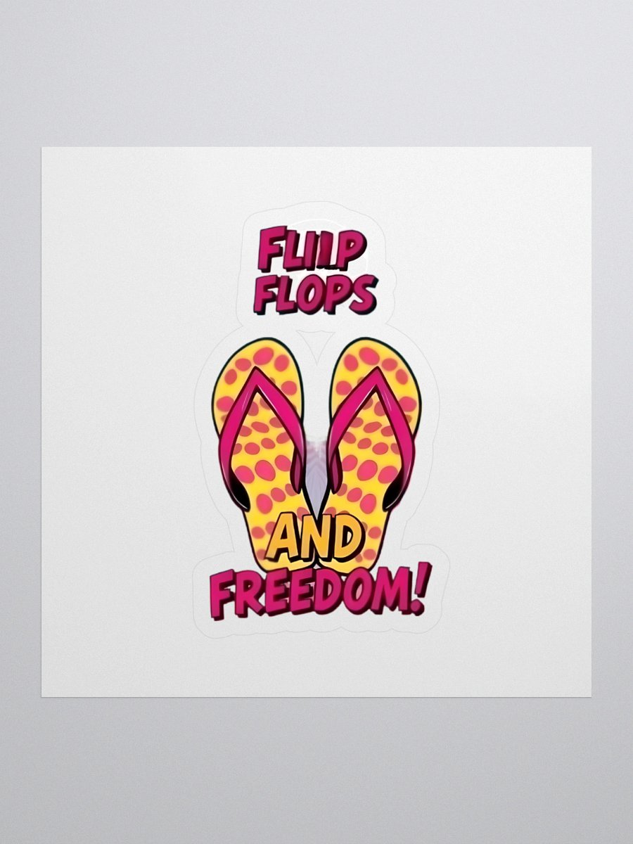 Freedom Vibes Flip Flops Stickers product image (1)