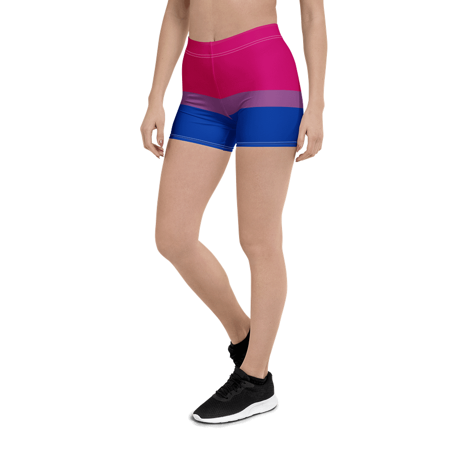 Bisexual Pride Flag Bike Shorts product image (5)