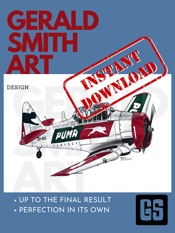 Aerobatic T-6 Harvard No 1 Aviation Art Gift Printable Wall Art product image (1)